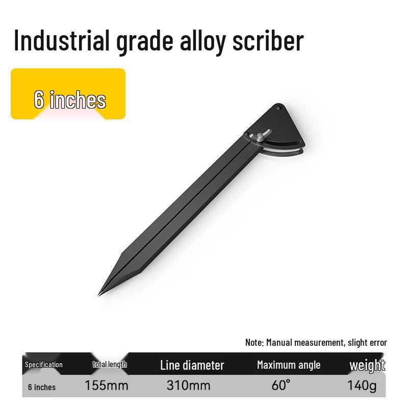 

Tungsten Steel Machinist s Dividers for Large Positioning & Scribing in Woodworking