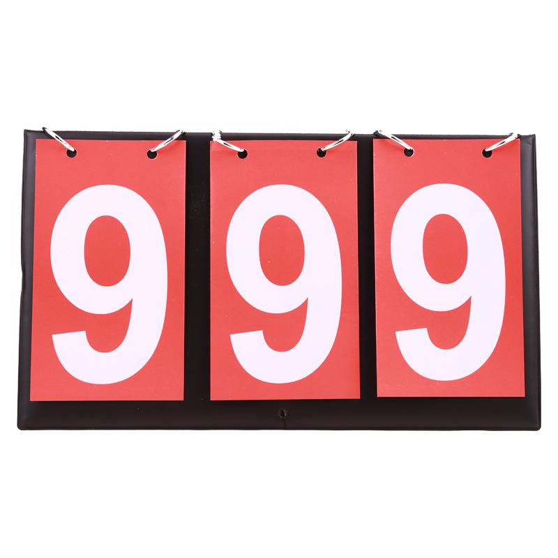 Three-Digit Double-Sided Flip Scoreboard for Basketball and Football Matches