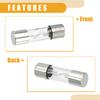 Partuto Set of 5 10x38mm 0.39x1.50" 30A Universal AGU Glass Fuse - Car Fuse