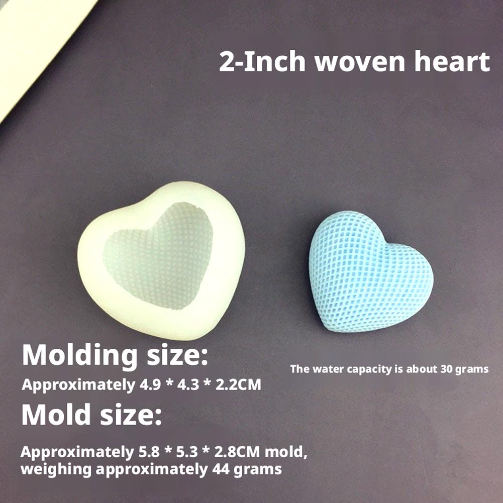 Heart Love 3D Candle & Resin Mold, Resin Casting Silicone Molds for Home Decor & Candle Making Heart Candle Mold Valentine s Day