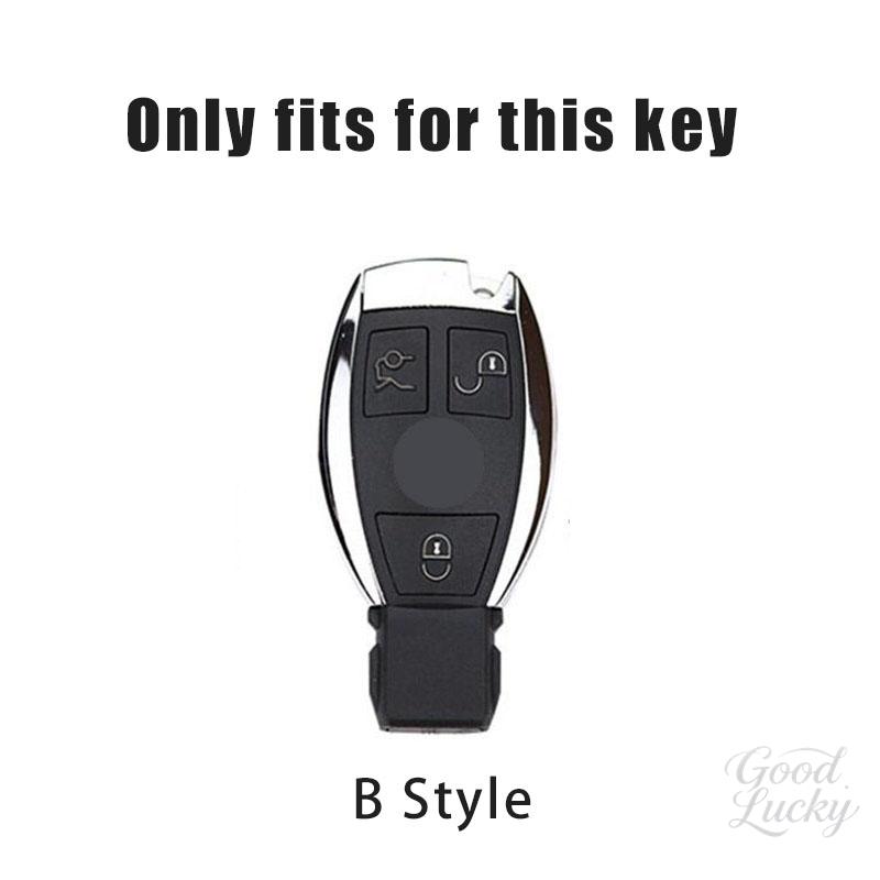 YDC4   Car Zinc Alloy Key Case Shell Buckle Car Key Cover  For Mercedes Benz A C E S G Class GLC CLE CLA GLB GLS W177 Auto Accessory