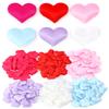 50/150/200pcs Love Heart Shaped Sponge Petal Romantic Padded Fabric Confetti Petals For Valentine's Day Wedding Party Decoration