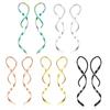 Punk Stainless Steel Twist Dangle Earrings Ear Hook Spiral Earrings Ear Expander Piercing Ear Jewelry for Men Women