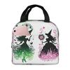 Elphaba und Glinda Wicked Das Musical Isolierte Lunchtasche für Damen Büro Kühlbox Thermische Lebensmittelbox Tragetasche Lunchboxen Behälter