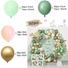 Sage Green Brown Wildlife Themed Balloon Garland Arch Kit Deer Print for Jungle Safari Kid Birthday Baby Shower Party Decoration