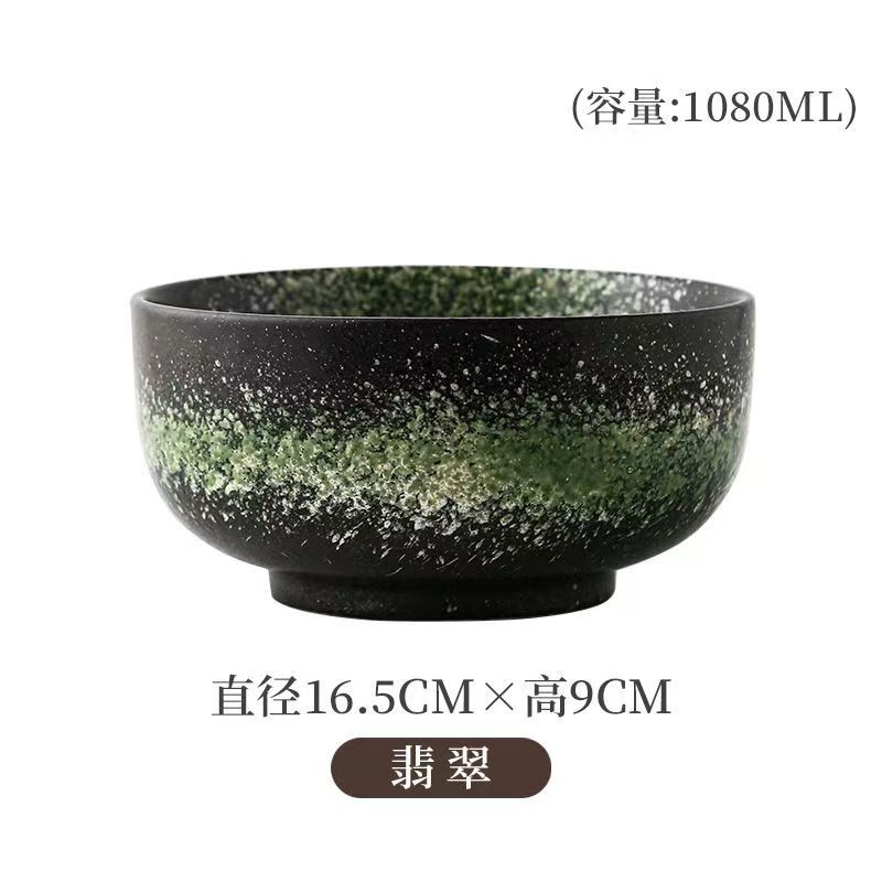 Japanese Style Ceramic Tableware Ramen Bowl Instant Noodle Bowl Kitchen Soup Dinnerware Set Fruit Salad Rice Bowls Restaurant