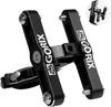 GORIX Aluminum Bottle Cage Holder for Two Bicycle Seatpost and Bottle Cage Road Bike Bottle Holder Mount with Additional Cage Holes (GX-BCDUAL)