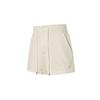 Nike Solid Color Lace-Up Brand Logo High-Waisted Shorts Women Shorts Off-White DV7915-901