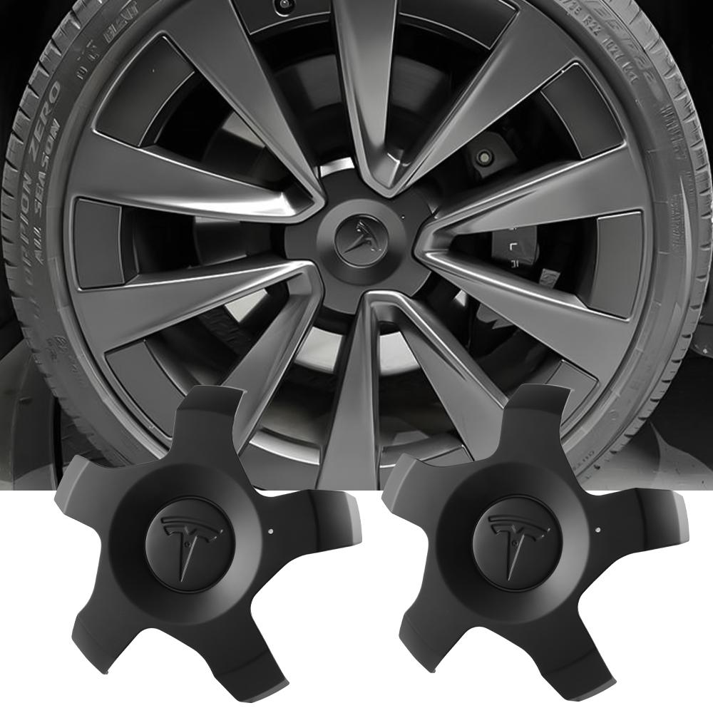 4pcs 22 Inch For Tesla Model X Car Wheel Center Hub Cap Emblem Cover Vehicle Tire Badge Hubcaps Decor Accessories Auto Styling