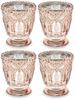Candlestick, Rose Gold, 8Cm, 4Pcs