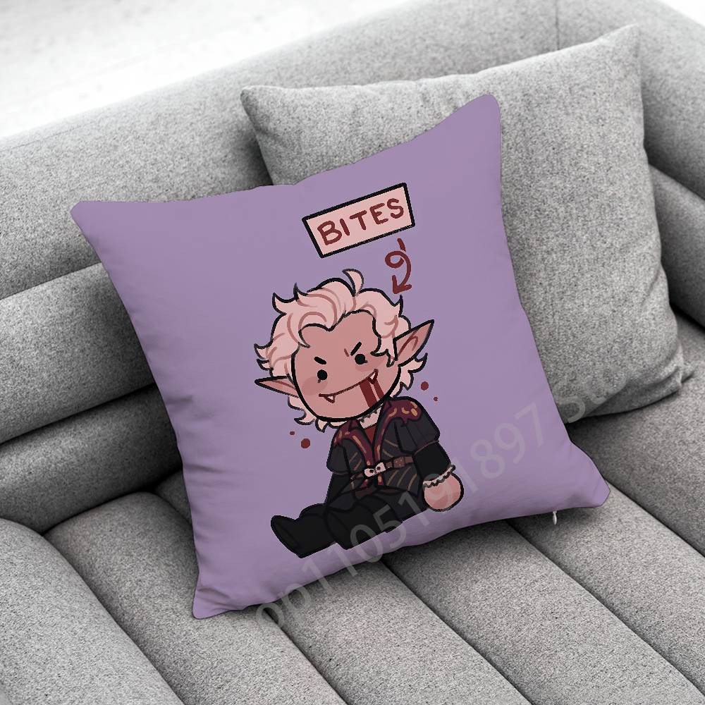 B-Baldurs G-Gate 3 Astarion Throw Pillow Case For 55x55cm 40x40cm 45x45cm 50x50cm 30x30cm Square Office Pillowship Cover