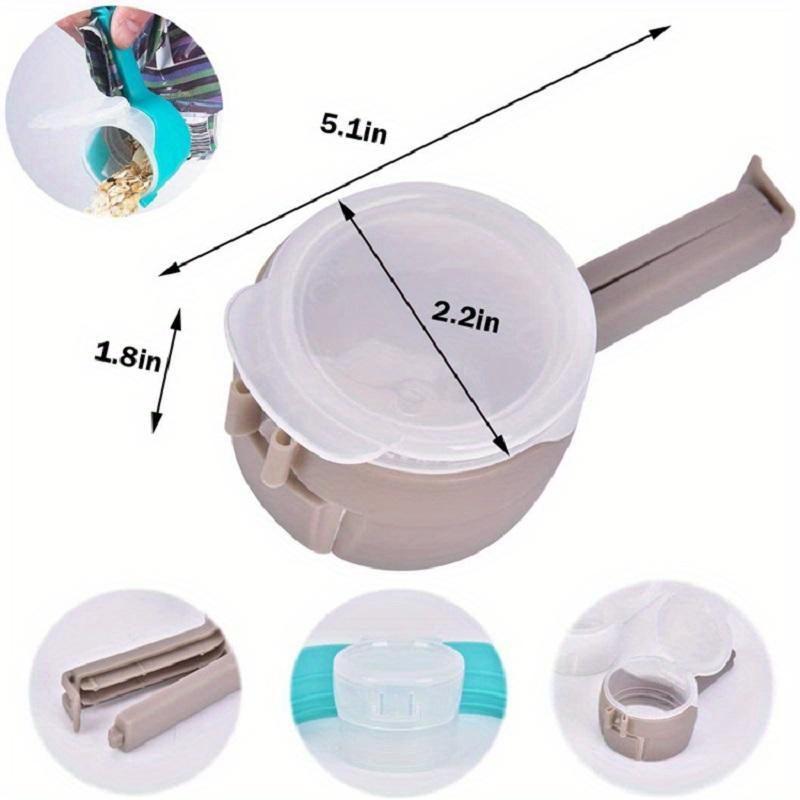 Snack Sealing Clip Fresh Keeping Sealer Clamp Helper Food Saver Travel Kitchen Gadgets Seal Pour Food Storage Bag Clip