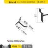 Clip-on Straight Hook for Slotted Pegboard - Aluminum Display Hook for Electronic Components and Sample Exhibits