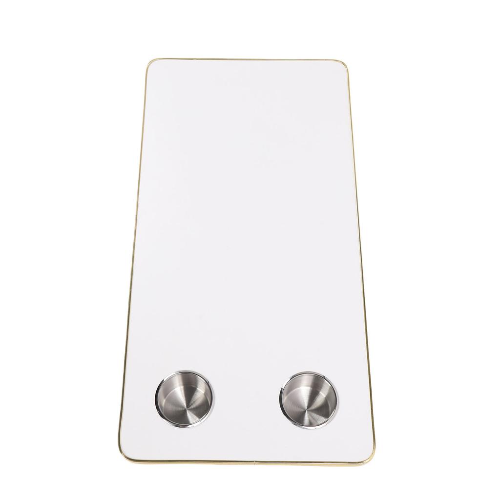RV Table Top Replacement with 2 Cup Holders 31.49x15.74in Solid Wood Boat Table Top Panel for Trailer Motorhome Yacht