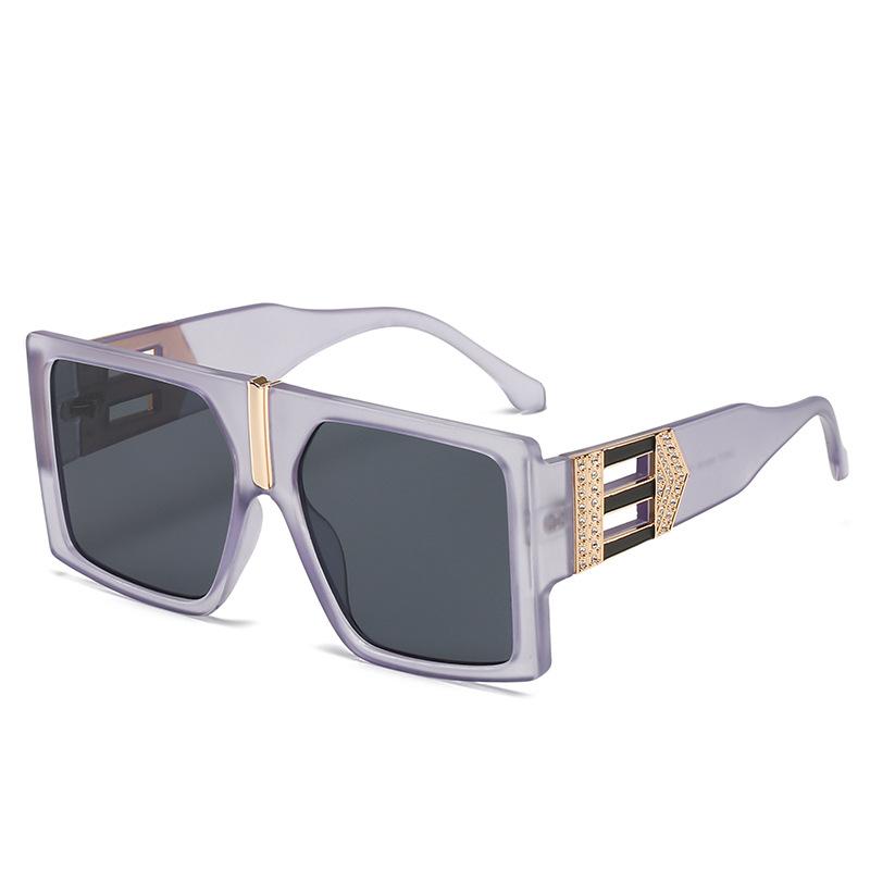 Large Frame Sunglasses, The Same Square Glasses, Personalized Diamond-Encrusted Sunglasses For Women