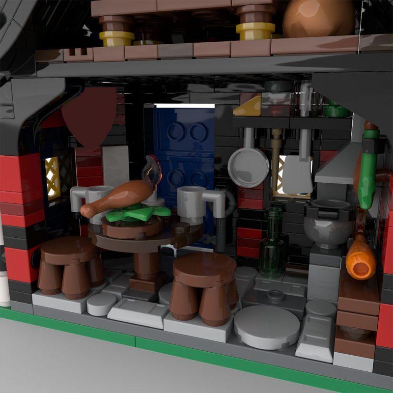 2026 Building Blocks Medieval Castle Modular Model Alert Hotel Stacked Architecture BUilding Creative Toy Gift Educational Toy