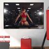 Sexy Bodybuilding Girl Muscle Fitness Poster and Prints Sports Canvas Painting Wall Art Picture for Gym Living Room Home Decor