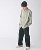 [RELATION] Corduroy Easy Wide Pants | Fleece-lined, Warm, Plus Sizes, Comfortable Waist, em113001-BLK-XXL