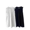 Elegant Chiffon Sleeveless Dress With Bow Tie For Office Women