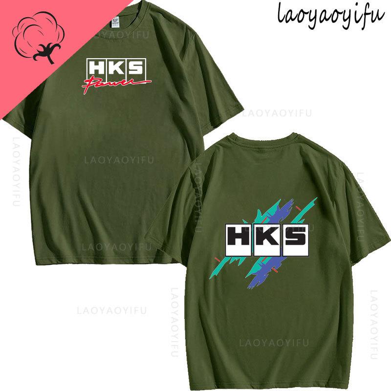 JDM Modified Car HKS ENDLESS Theme 100Cotton Mens Womens Fashion High Quality Oneck Casual Summer TShirt Printed Fashion