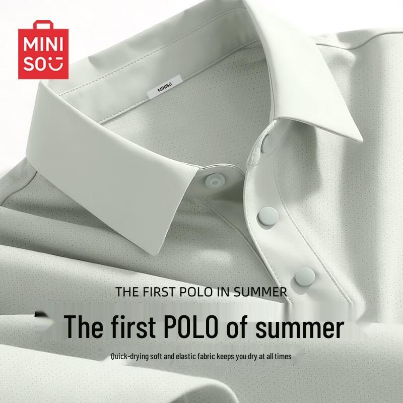 MINISO Men s Quick-Dry Mesh Polo Shirt 3XL