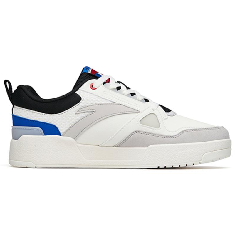 Anta Anti-Slip Wear-Resistant Low-Top Skateboard Shoes Men's White Gray Sneakers 112218085-2