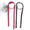 160cm X 2.5cm Women Long Solid Color Skinny Silk-Like Scarf Tie Anti-Wrinkle Carves Wraps Satin Ribbons Headbands Neckerchief