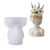 Silicone Mold For Creating Unique Masked Lady Shaped Planter Jewelry Holders And Decorative Concrete Resin Projects