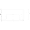 Steel log burner KARI 70 hearth plate