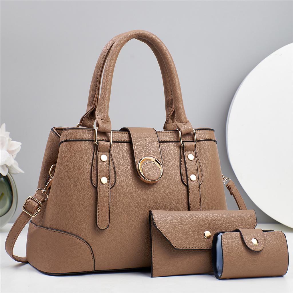 Mother and child bag Versatile messenger bag Handbag Shoulder bag Solid color women's bag