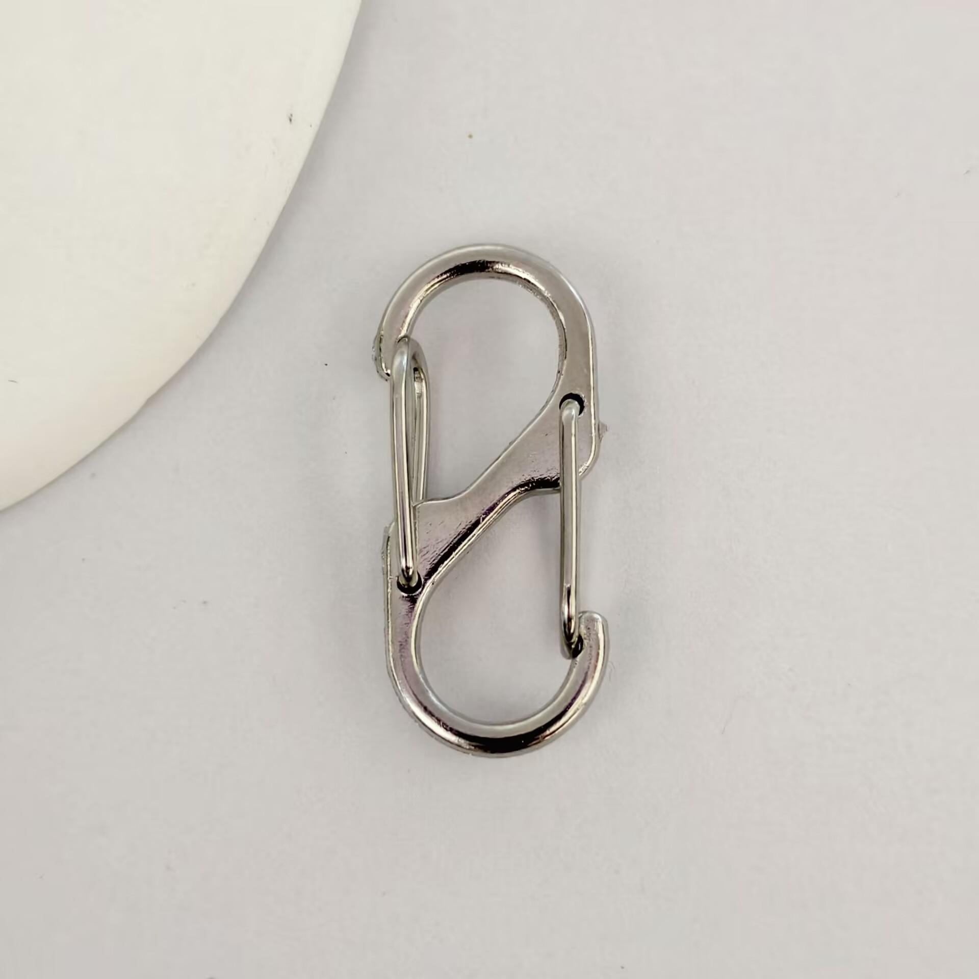 Alloy Electroplating Dog Leash Buckle & Keychain Hook