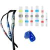 New 100Pcs Waterproof Heat Shrink Tube With Solder Insulation Wire Terminal Connector Heat Shrink Welding Ring Terminal