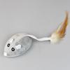 Interactive Mouse Moving Cat Squeaky Automatic Sensing Electronic Mice Pet with Feather Tail Realistic Mouse Kitten Training