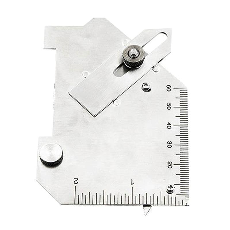 Compact Inch & Metric Bridge Cam Gage Test Ulnar Welding Inspection Gauge Stainless Steel for Welded Surfaces & Joints
