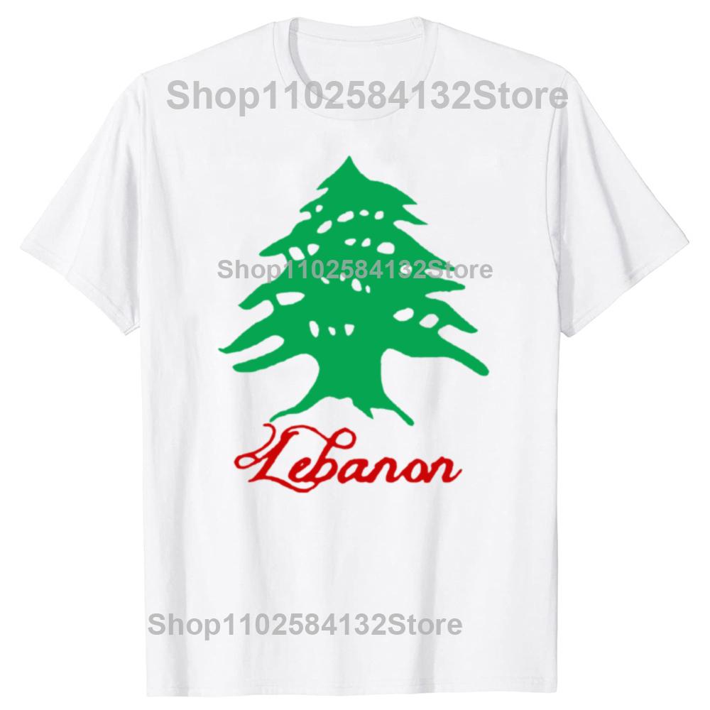 Funny Lebanon Flag Graphic Tshirts Men Womens Fashion Casual Tshirt 100 Cotton Loose Oversized Lebanese T Shirt