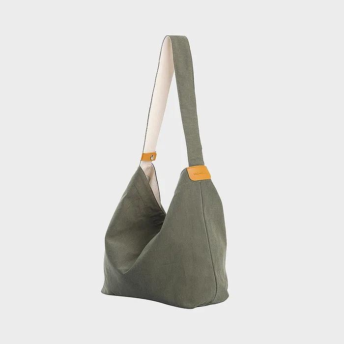 Cotton Adjust Eco Bag - Forest Khaki