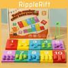 Wooden Number Bead Counting Toy For Kids Educational Math And Color Recognition