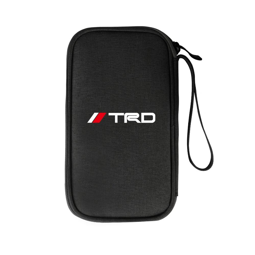 

Сумка для хранения ключей от машины, телефона, кабеля для передачи данных, многофункциональный автостайлинг для Toyota Corolla Camry RAV4 Yaris C-HR Avensis Auris Hilux TRD