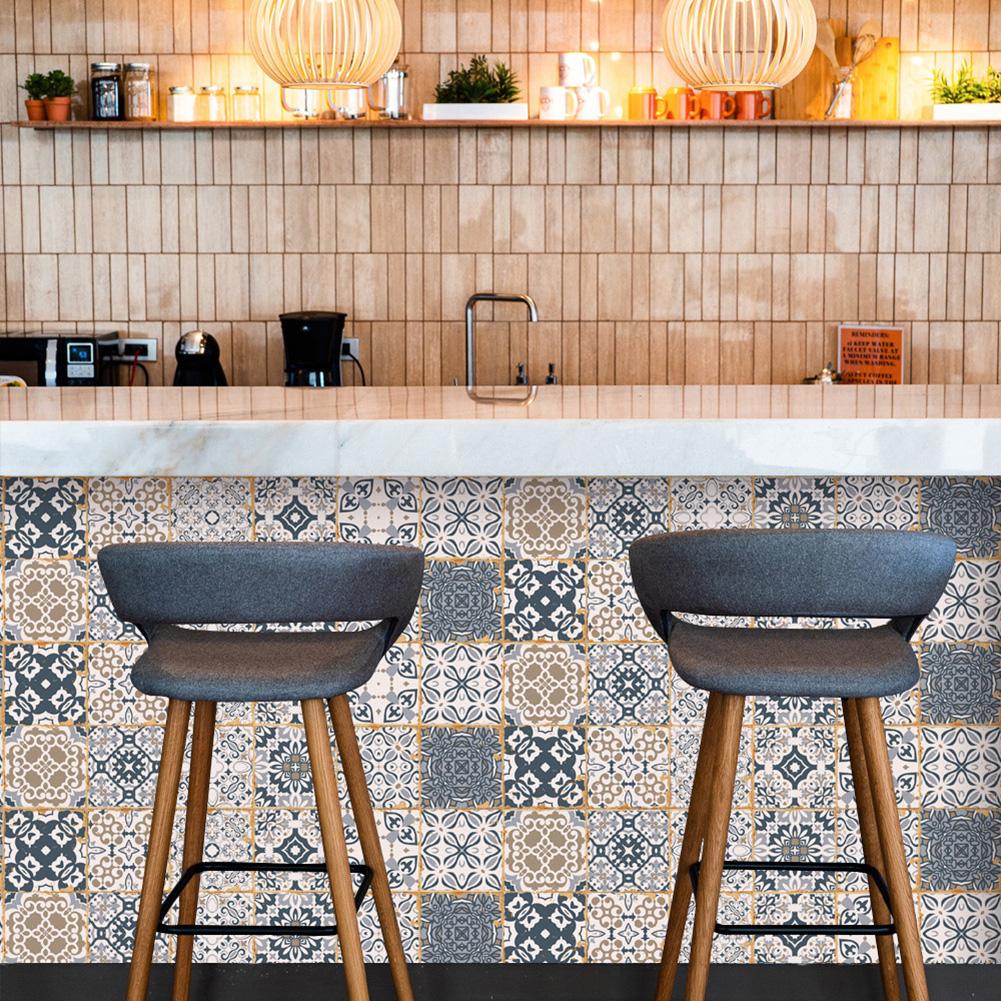Add a Touch of Elegance PVC Tile Stickers for Smooth and Flat Surfaces 24 Pieces for 0 59 Square Meters Cut to Any Shape
