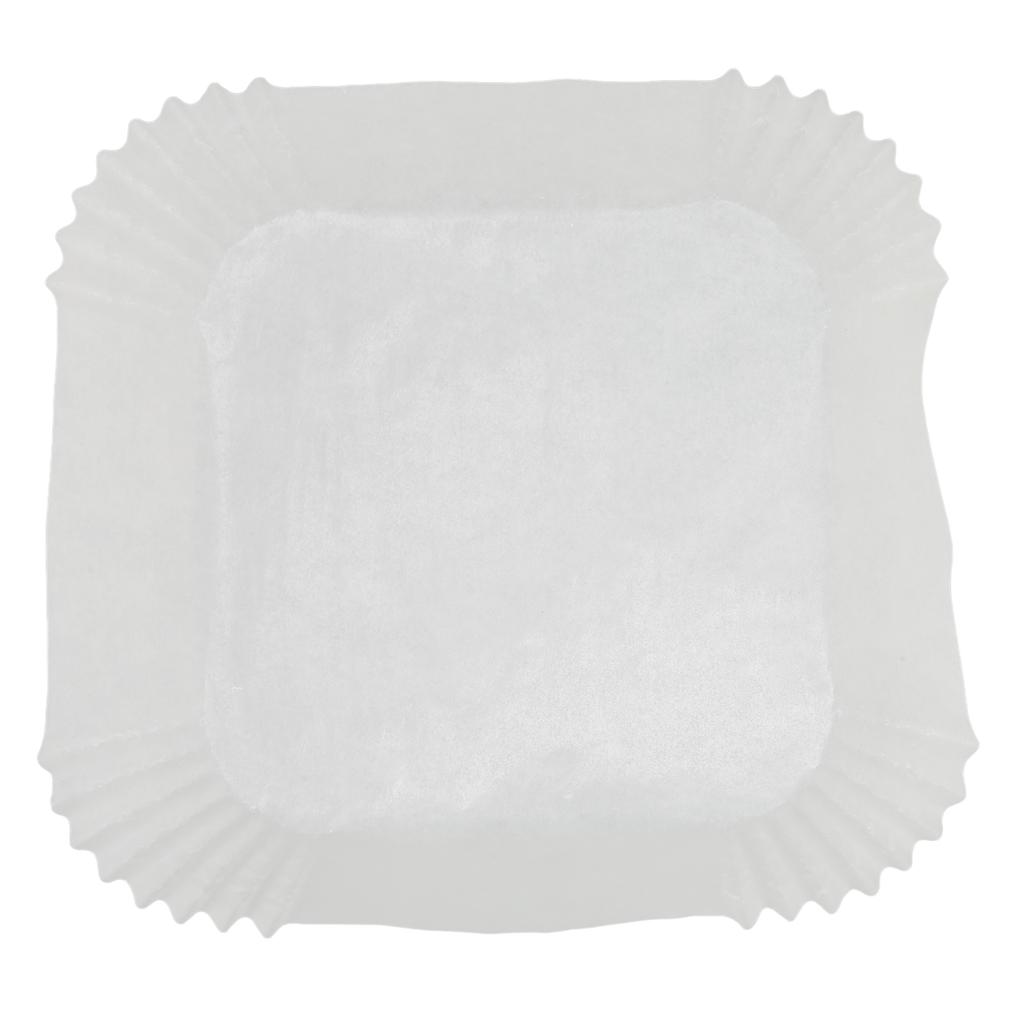 100Pcs Fryer Disposable Non Stick Paper Liner Oil Proof Waterproof Fryer Oil Paper for Microwave Frying Pan