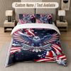 Owl Birds Theme Custom Text Or Name 3Pcs Bedding Set 1 Flat Sheet & 2 Pillowcases Personalized Home Bedding