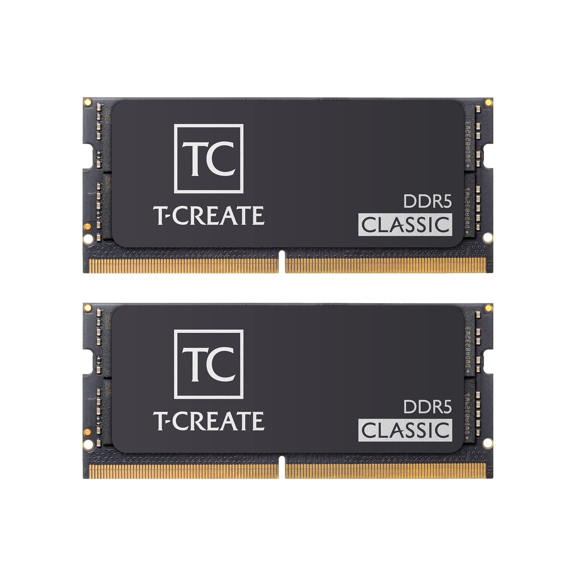

TEAMGROUP Classic DDR5 SODIMM 2x16GB CL46 Laptop Memory Module Ram T-Create 5600MHz(PC5-44800) - CTCCD532G5600HC46ADC-S01 чорний