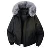 Mountain Eagle Hooded Cotton Coat Men's Fur Collar Cotton Coat Men's Hooded Work Jacket