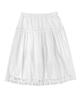 Moyora Frill Banding Midi Skirt [White]
