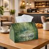 1pc Romantic Nature Illustration Tissue Box Swan Lake Made of Durable Polyester Fabric Suitable for Home, Office, Vehicle, Celebration - Seasonal for 