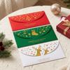 3pcs Gold Foil Cash Envelopes Xmas Tree Holiday Envelopes Christmas Gift Envelopes  New Year Party