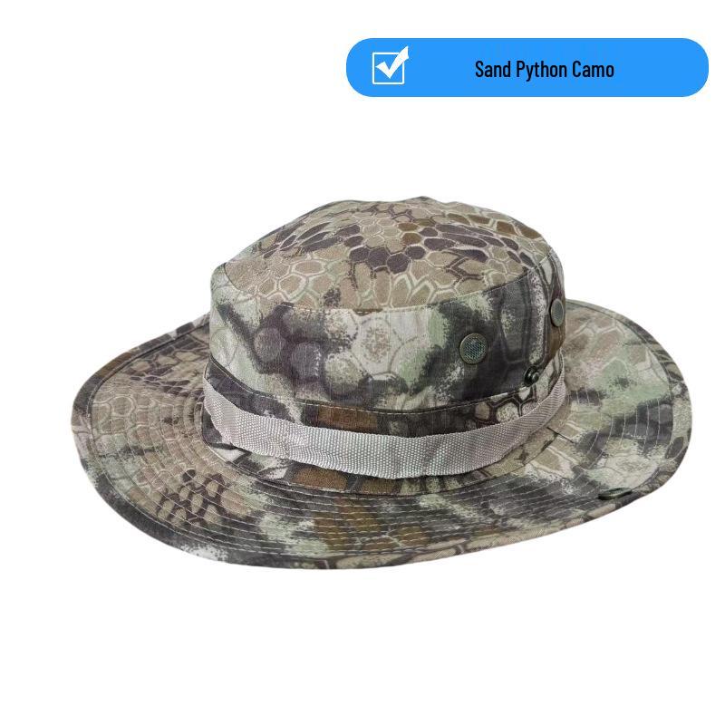 Unisex Camouflage Wide-Brimmed Sun Hat - Foldable Outdoor UV Protection