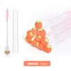 Reusable Eyelash Brushes Tube Spoolies Brushes Mascara Wands Plastic Fiber Nylon Lash Makeup Fruit Brush Tube 10pcs/bag
