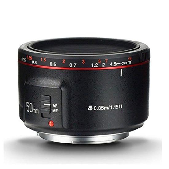 YONGNUO YN50mm II Prime Lens for Canon EF Compatible with F1.8 Mount, Full-Frame RP, R5, R, 1500D, 80D, 5DIV, 5Dsr, 7DII, 5DIII, 5DII, 6D, 650D,