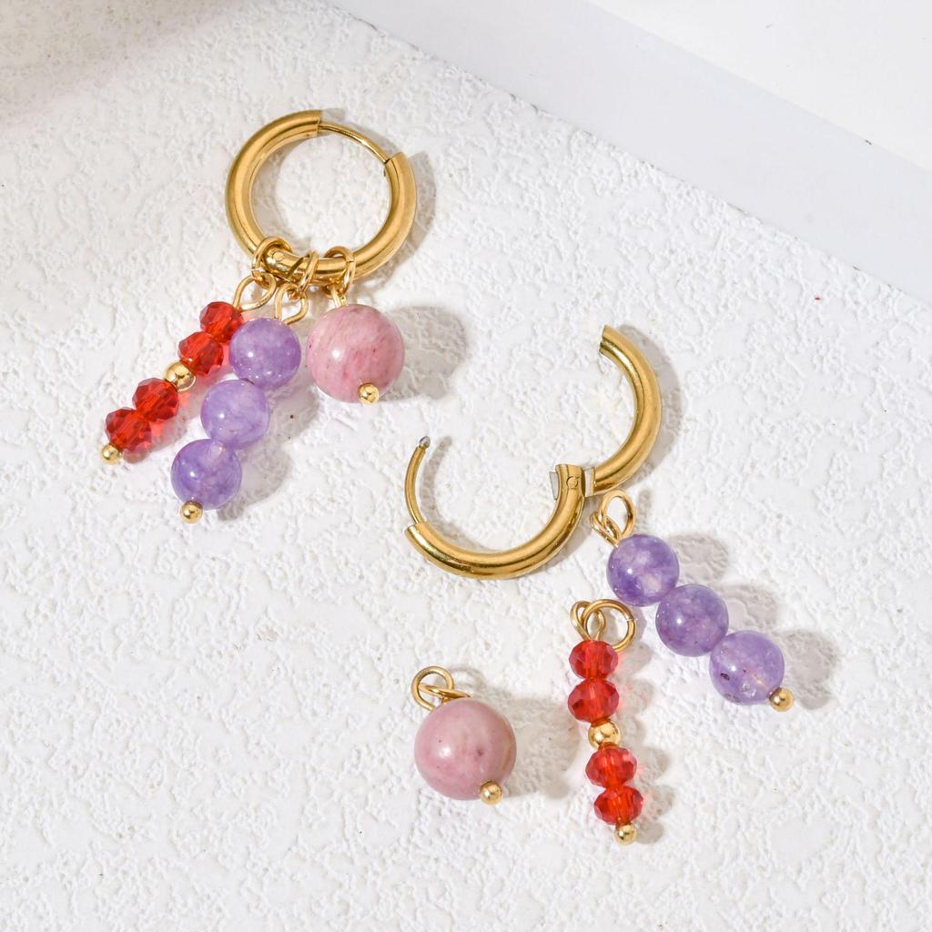 DIY Jewelry: Stainless Steel Rings, Natural Stone Crystal Necklace and Earring Pendants